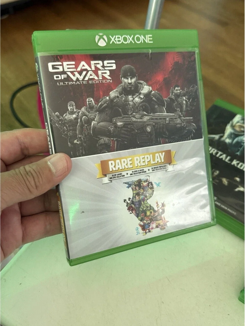 Mega Man 11 , Gears Of war , Mortal Kombat , Tony Stewart’s , Lot Of 4 Xbox One